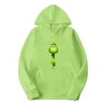 thumbnail image 2 of Chandail de Noël Abordable Corashan Chandail de Noël Laid Imprimé Mode Ample Chandail à Capuche à Manches Longues pour Hommes et Femmes Vert, TG, 2 of 4