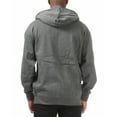 thumbnail image 2 of Pro Club Men's Comfort Relaxed Fit Zip Up Hoodie with Front Pockets - Charcoal - XXL, 2 of 4