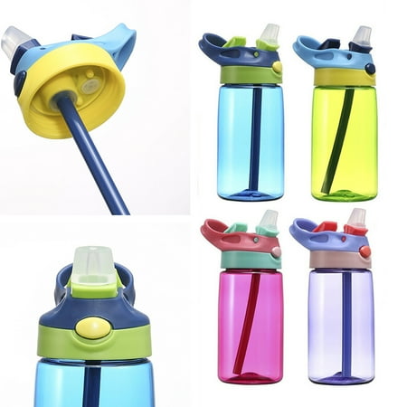 Sippy Cup Top For Water Bottles Water Cups, Straw Cups For Toddlers, Baby Kids Water Bottle,Duck Mouth Water Bottle Cup,15 Ounce ()