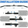 thumbnail image 7 of Rotating Lat Pull Down Bar 39.4'' Lat Pulldown Attachments for Pulley System Gym Cable Machine LAT Pull Down Machine, Lat Bar Pulldown Bar Cable Machine Attachment Cable Attachments for Gym, 7 of 7