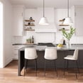 thumbnail image 2 of TOV Furniture Evora 25.6" Mid-Century Velvet Counter Stools in Cream (Set of 2), 2 of 8