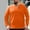 Orange, variant on Long Sleeve Henley Shirts for Men Casual Oversized Pullover Fashion Loose 4-Button Crewneck T-Shirt Tops - Black