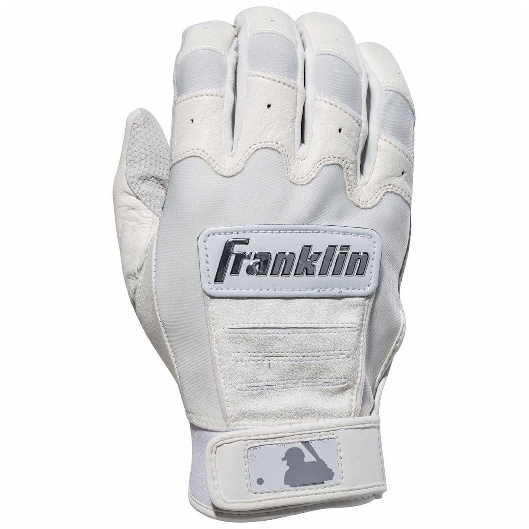 Franklin MLB CFX PRO FULL COLOR CHROME Adult Batting Gloves, White