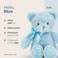 thumbnail image 3 of Bearington Blue Teddy Bear - 12" Fluffy and Cuddly My First Teddy Bear Companion with Premium Plush and Soft Fur - Adorable Stuffed Animal for Baby Boy Gift for Babies, Toddlers and Kids, 3 of 7