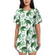 thumbnail image 1 of Fotbe Cartoon Turtle Conjunto de Pijama Estampado para Mujer, 2 Piezas, Ropa de Dormir con Camiseta de Manga Corta y Shorts Suaves-X-Large, 1 of 6