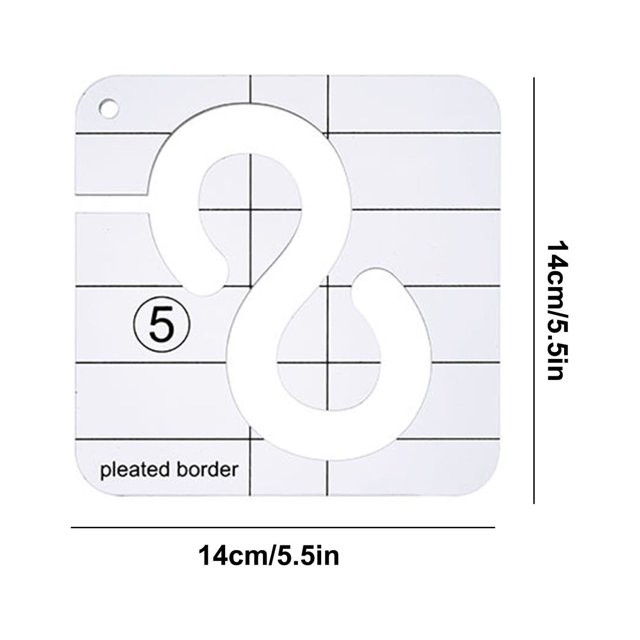 Sewing Kit for Sewing Machine Acrylic Diy Sewing Patchwork Ruler Special-Shaped Hollow Sewing Kit Patchwork Template