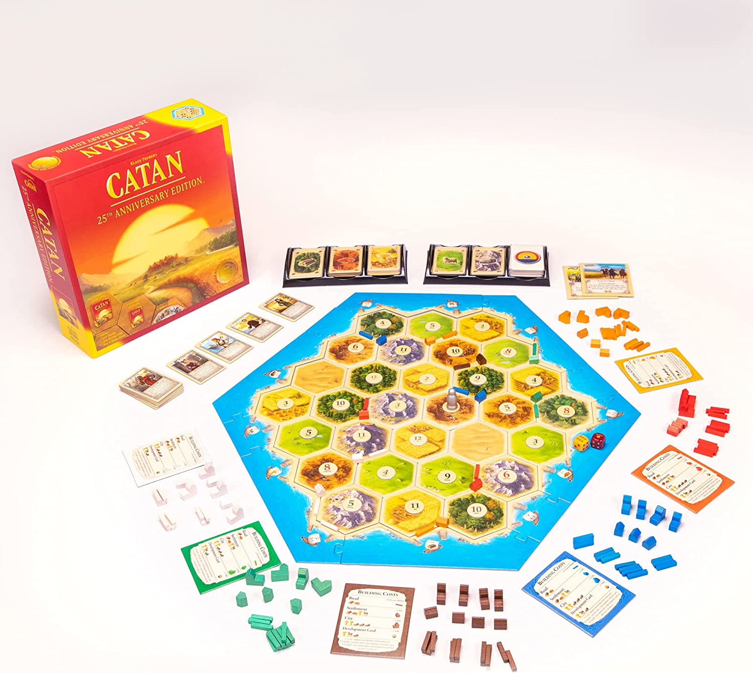 Buy CATAN Board Game 25th Anniversary Edition Includes The Base Game and The 56 Player