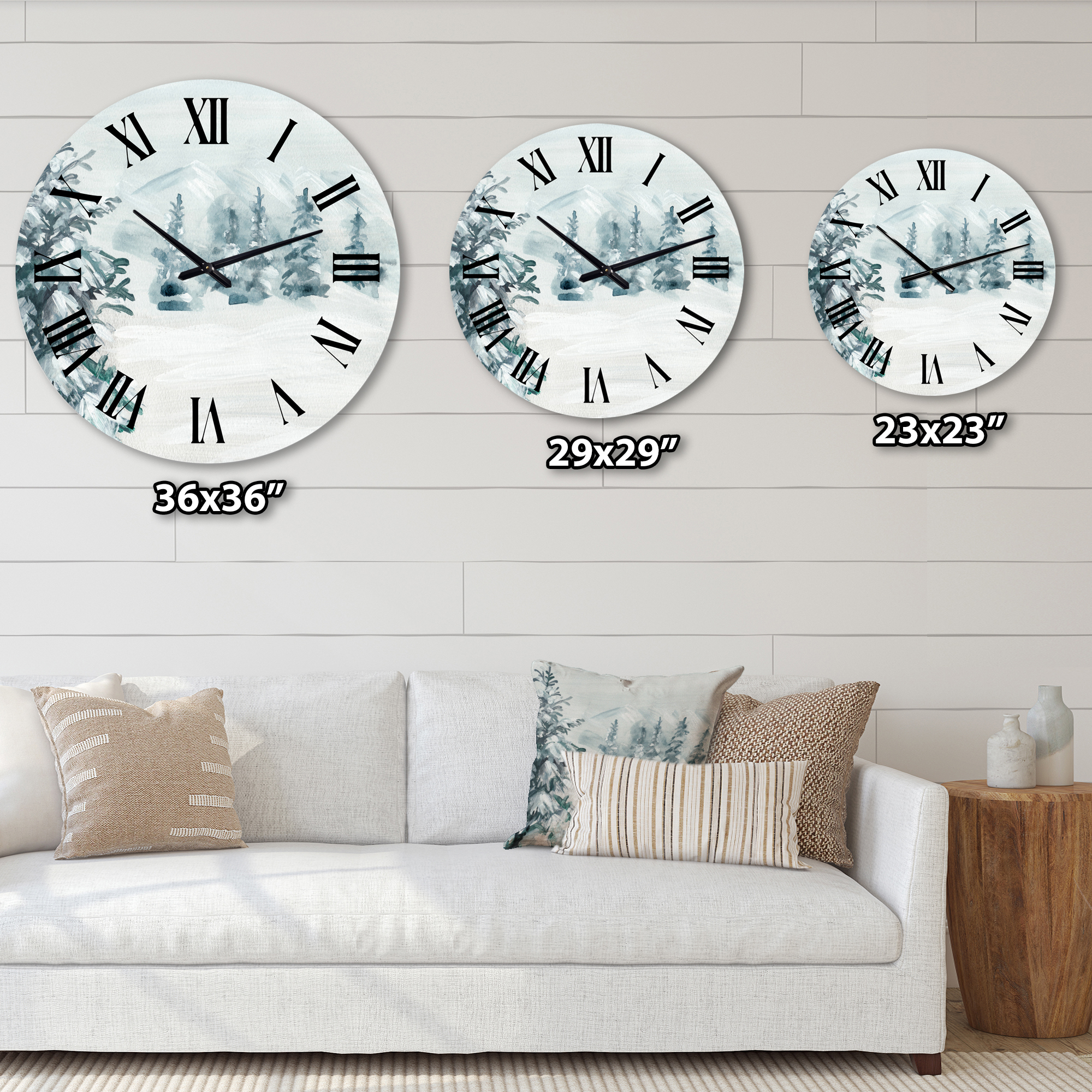 Designart 1 in Quartz Traditional Wall Clock
