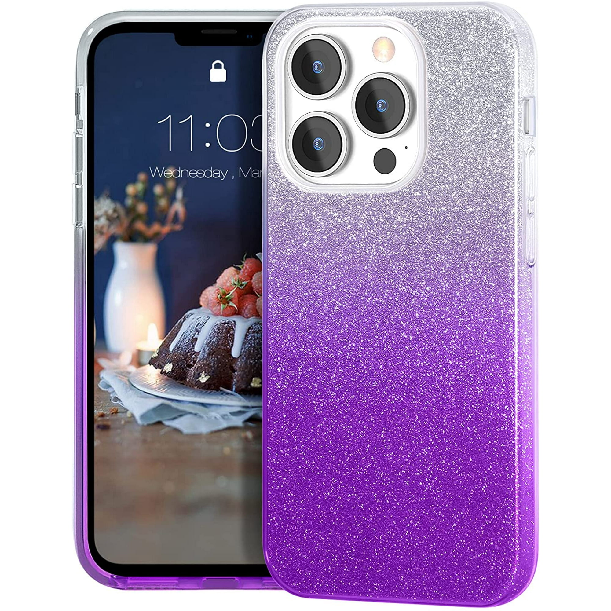 Compatible With Iphone 13 Pro Max Case Bling Sparkle Cute Girls Women Protective Cases Cover For Iphone 13 Pro Max 6 7 21 Blue Walmart Canada