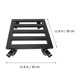 thumbnail image 5 of ColoMX Plant Caddy Soporte de planta de metal con ruedas Soporte de planta Soporte de planta rodante (Negro), 5 of 7