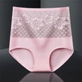 thumbnail image 4 of TANGNADE Culottes Taille Haute pour Femmes Grande Taille Bikini Sans Coutures Absorption Régulière Culottes en Coton Rose, 4 of 9