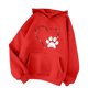 thumbnail image 1 of Gibobby Sudaderas para mujer, Sudadera de manga larga casual con estampado de corazón y bolsillo para mujer(Rojo,CH), 1 of 3