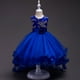 thumbnail image 4 of Ropa para niños, vestido de pasarela para niños, vestido de princesa con flores para niños grandes, vestido de flores bordado con lentejuelas, 4 of 6