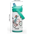 thumbnail image 5 of Camelbak Thrive™ Flip Straw Kids Stainless 12oz Water Bottle, Biking Dogs, 5 of 5