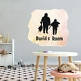 thumbnail image 3 of Personalized Sports Wall Decals for Boys Room - Dad And Boy Hunting For Geese Boys Bedroom With Easy Installation Instructions Custom Name Sticker - Size: 20 In x 18 In, 3 of 5