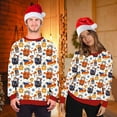 thumbnail image 2 of Wyzesi Chandails en Molleton de Noël pour Garçon Chemise Décontractée de Couple Verte Blouse Imprimée 3D de Noël Col Rond Pull à Manches Longues Chandails en Molleton en Coton Hommes Graphique, 2 of 4