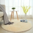 thumbnail image 4 of Round Rug for Bedroom, Fluffy Circle Rug 31.5in for Kids Girls Baby Room Indoor Plush Circular Nursery Rugs Soft Cute Cozy Area Rugs for Living Room, 4 of 8