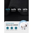 thumbnail image 2 of UNEEI Diabetic Socks for Men & Women, 6 Pairs Non-Binding Crew Socks with Extra Wide Loose Fit for Swollen Feet and Calves, Color-Block Design, Size 11-13, 2 of 6