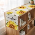 thumbnail image 6 of Sunflowers 90 Inch Table Runner, Farmhouse Bees Vintage Sunshine Summer Farmhouse Dresser Scarf Cotton & Linen Tablerunner for Dining/Kitchen Island/Holiday Party Décor 13" x 90", 6 of 9