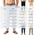 thumbnail image 3 of WRKEKC Mens Linen Pants Elastic Drawstring Waist Jogger Ankle Cuff Lightweight Trousers with Side Pockets for Summer Beach and Daily Relax Wear, 3 of 9