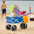 thumbnail image 4 of Mac Sports Collapsible Folding All Terrain Outdoor Utility Wagon Cart, Blue, 4 of 11