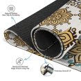 thumbnail image 3 of Boho Inspired Large Anti-Slip Rubber Mat for Game Tables 31.5 Inch Square Mahjong Cover with Quiet Design for Tile Play Cards and Family Game Nights, 3 of 7