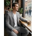 thumbnail image 3 of COOFANDY Men's 2 Piece Suits Classic Fit 2 Button Casual Suits Sets Blazer Jacket and Dress Pants for Wedding Business Prom, 3 of 6