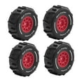 thumbnail image 2 of MERIGLARE 4 Pcs Pneus RC Échelle 1/16 Élégants pour Course Courte Rouge, 2 of 9