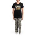 thumbnail image 4 of CafePress - Women's Dark Pajamas - Women's Short Sleeve Print T-Shirt and Pants Dark Cotton Pajama Set, 4 of 7