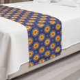 thumbnail image 2 of Abstract Bed Runner, Colorful Flower in an Orient Style Eastern Art Round Design Print, Decorative Accent Bedding Scarf for Hotels Homes and Guestrooms, Queen, Dark Lavender and Mustard, by Ambesonne, 2 of 2