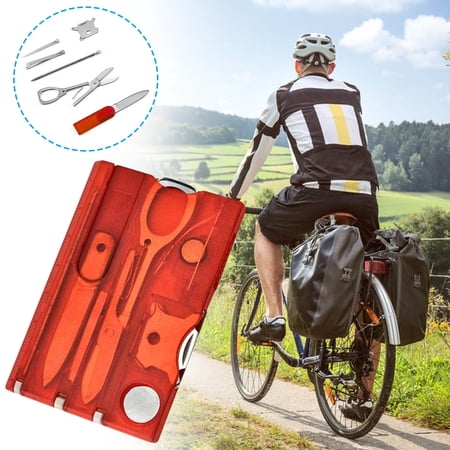 HBBKVI Multitools Hand Tools Multi Functional Tool Card Portable Combination Tool Office Supplies Letter Opener Screwdriver 8-piece Set Outdoor Tools