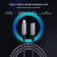 thumbnail image 3 of Usb Type-c Mâle à Femelle 3.1 Gen1 Câble d'Extension 400m/S 3a Pd60w 4k, 3 of 4