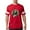 Red, variant on - Mona Lisa Dog T Shirt - Mens Football Shirt