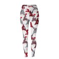 thumbnail image 4 of MKLEKYY Leggings deportivos para mujer, pantalones para mujer, moda navideña, cintura alta, estampado floral, yoga, correr, fitness diario, 4 of 4