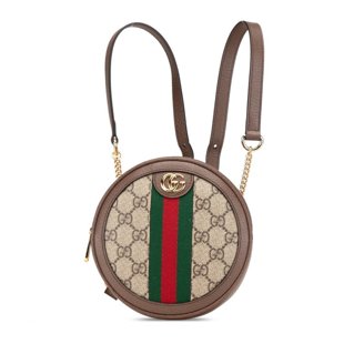 Pre-Owned GUCCI 370833 Bamboo Backpack Leather Women display picture 1
