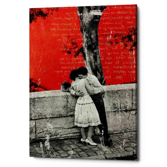 Epic Graffiti 'être Seul avec Toi' par DB Waterman, Art Mural sur Toile, 12"x18 Pouces