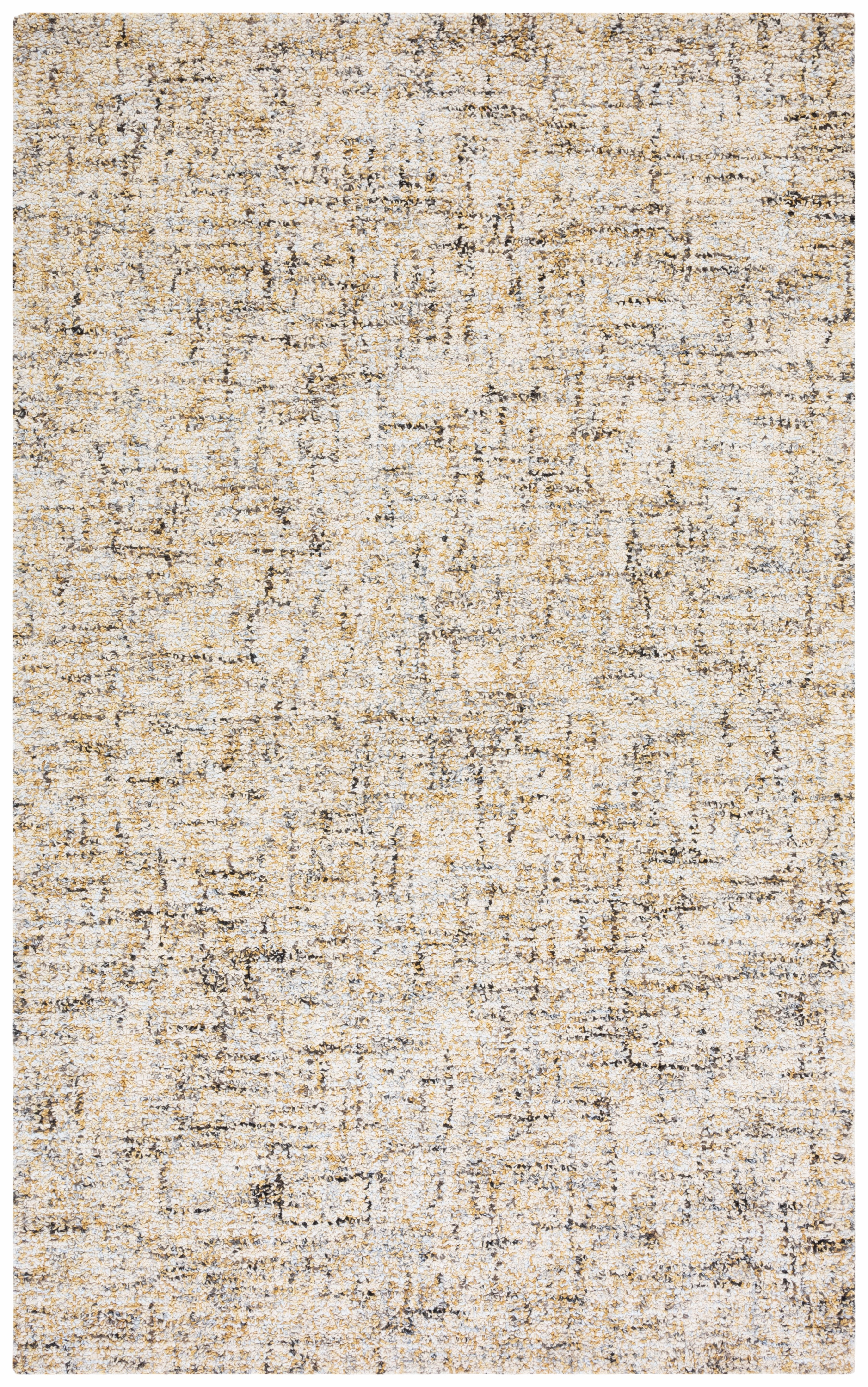 SAFAVIEH Abstract Roswell Distressed Area Rug, Beige/Gold, 6' x 9'