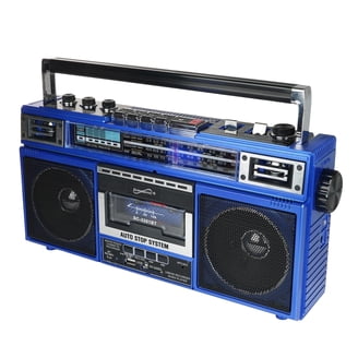Supersonic Sc-3201bt-bk Retro 4-band Radio And Cassette Player