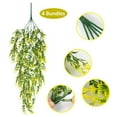 thumbnail image 4 of Fufafayo under $5 Artificial Hanging Plants, Hanging Artificial Flower Vine, Fake Plants Garland with Leaves, Wall Mounted Greenery Decor, Window Shelf Balcony Patio Room Corner Decor, 4 of 9