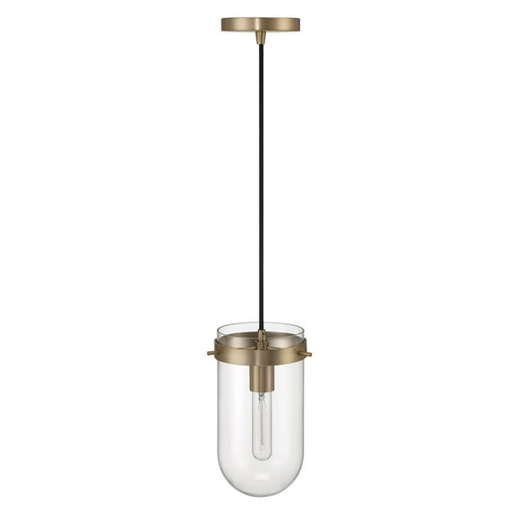 Robert Stevenson Lighting Atwood - Modern Minimalist Glass and Metal Ceiling Light, Brushed Bronze