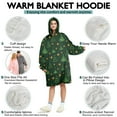 thumbnail image 5 of Wearable Oversized Blanket,Green Christmas Tree and Star Pattern Wearable Blanket Hoodie for Adults,Cozy Hooded Blankets with Super Pockets,Super Warm Fuzzy Pullover for Women & Men, 5 of 6