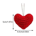 thumbnail image 2 of Hand-Crocheted Heart Decorations, 24-Pack in Red Pink White, Add Romantic Charm to Valentine's Day or Anniversary Parties, 2 of 8