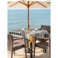 thumbnail image 2 of Outdoor Tablecloth with Umbrella Hole and Zipper, Pumpkin Fall Square Table Cloth 60x60 Inch Waterproof Tablecloth, Thanksgiving Botanical Black White Plaid Bird Picnic Table Cover for Patio Camping, 2 of 7