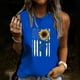 thumbnail image 2 of Camiseta holgada sin mangas con cuello redondo y estampado informal de verano para mujer Pompotops  lopia993469, 2 of 5