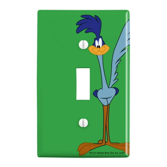 Looney Tunes Road Runner Plastic Wall Decor Toggle Light Switch Plate Cover