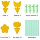 thumbnail image 3 of Pack of 30 yellow stickers Fungus Mosquitoes Yellow traps Fly traps Garden yellow boards Insects for indoor plants Insects for potted plants, 3 of 4