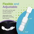 thumbnail image 2 of 6 Pack Adjustable Reusable Child Safety Latches and Latches, Door Window, Cabinet, Toilet and Fridge, Child Safety Latches with Adhesive Pads, White, 2 of 4
