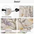 thumbnail image 5 of Spring Lavender Kitchen Curtains, Farmhouse Floral Vintage Light Filtering Window Curtain Panels, 2Pcs Rod Pocket Window Treatments Set for RV Dining Room Study Room 42x54 Inches, 5 of 9