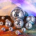 thumbnail image 5 of Juego de bolas de discoteca Mirror Beeveer, 12 unidades, para decoración de fiestas, 20, 12, 8, 5 cm, 5 of 5