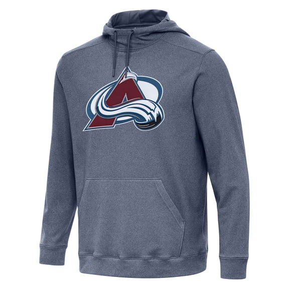 Men's Antigua Heather Navy Colorado Avalanche Cloud Pullover Hoodie